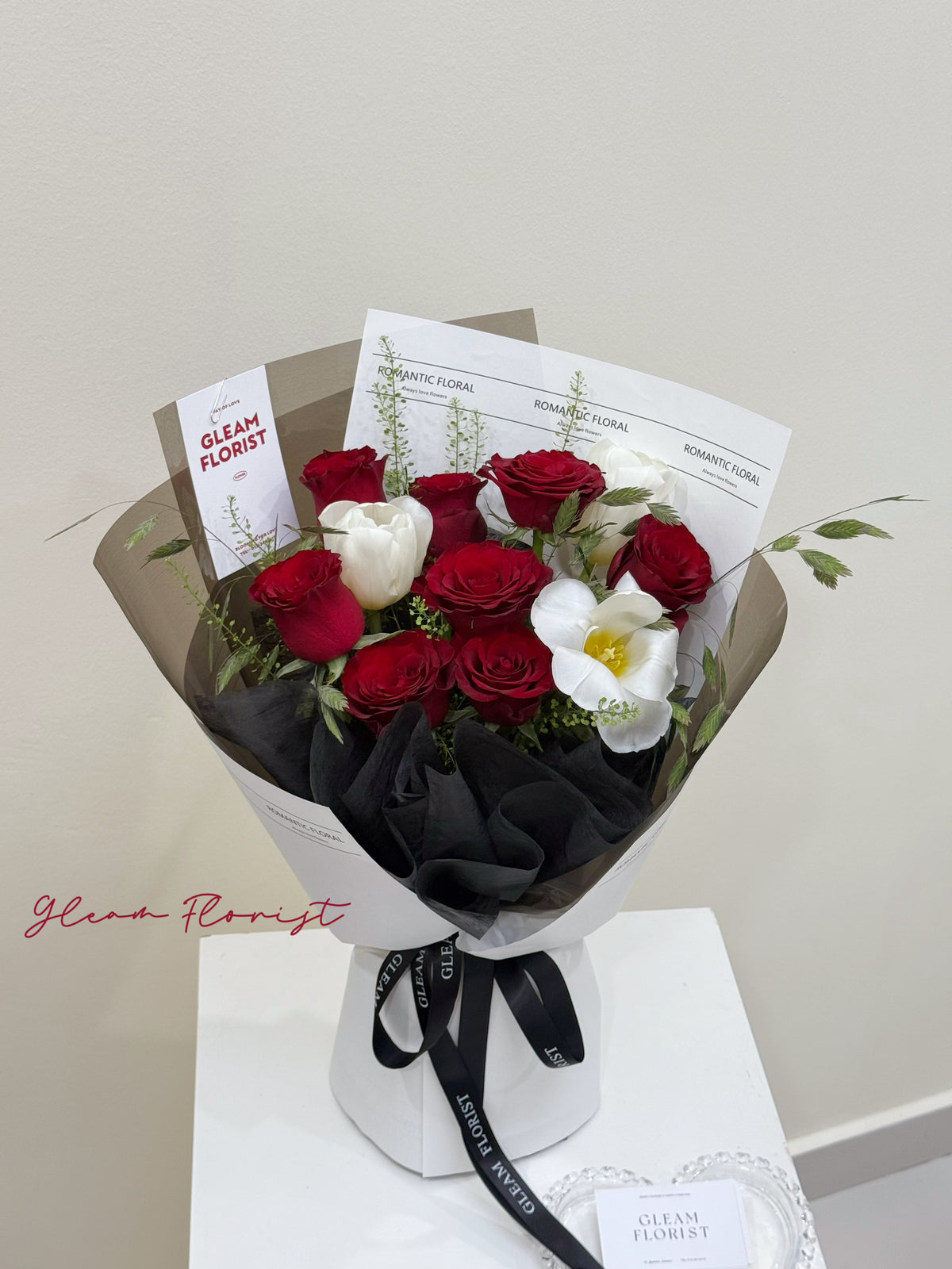 Red Rose Tulip Fresh Flower (8Stalk)