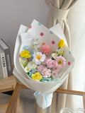 Polka Graduation Soap Flower