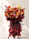 Burgendy Grand Opening Fresh Flower Stand