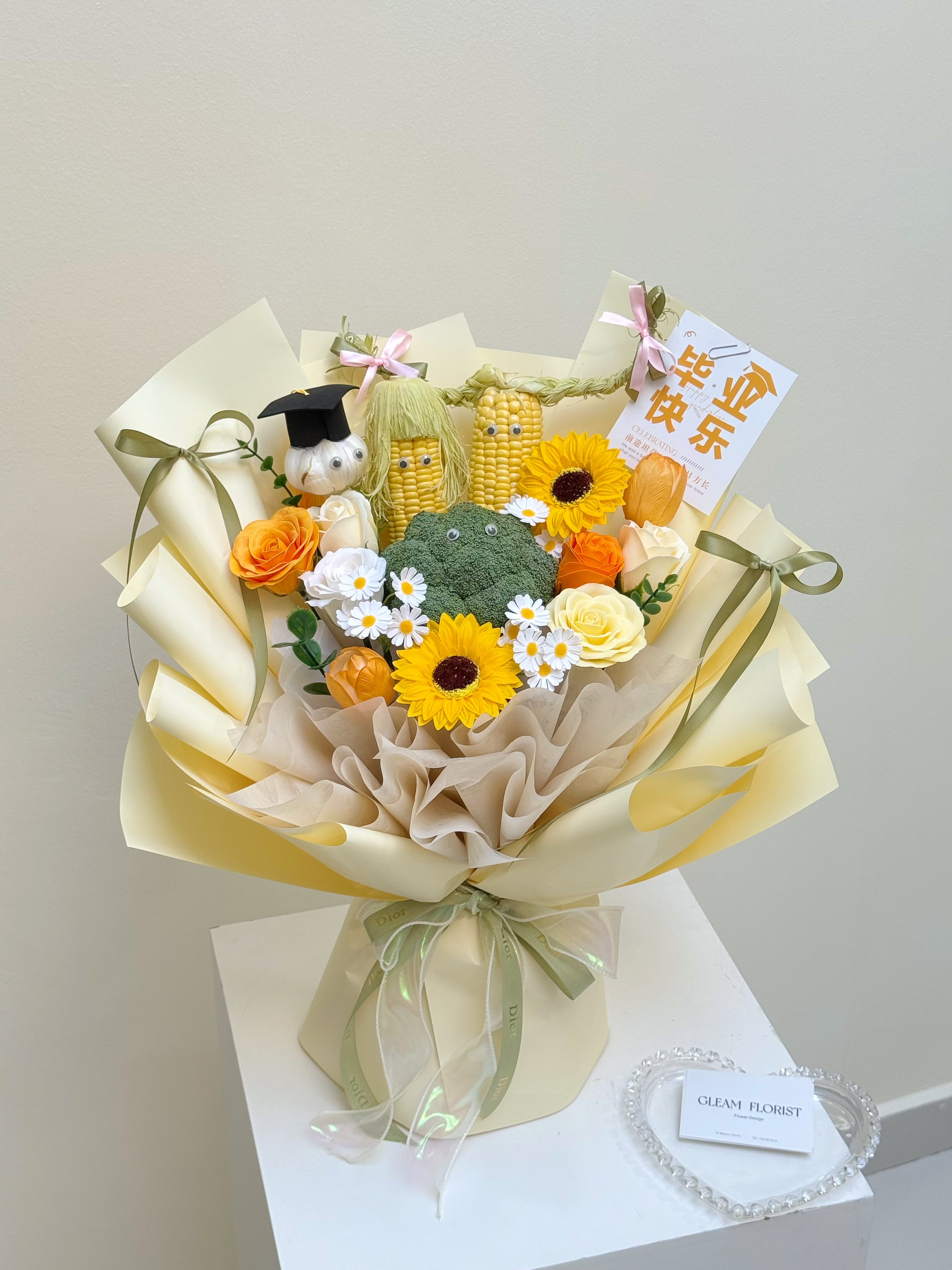 Nellie Vege Graduation Soap Flower
